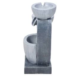 Living and Home Solar-Powered Water Fountain Outdoor Gardening Decor in Grey - thumbnail 7