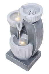 Living and Home Solar-Powered Water Fountain Outdoor Gardening Decor in Grey - thumbnail 1
