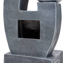 Living and Home Solar-Powered Water Fountain Outdoor Gardening Decor in Grey - thumbnail 6