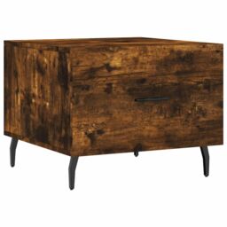 Berkfield Home Coffee Tables 2 pcs Smoked Oak 50x50x40 cm Engineered Wood in Brown - Size: 50 x 50 x 40 cm - thumbnail 5