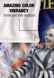 Beetlejuice Poster Silky Touch Super Soft Throw Blanket 152 X 127 cm in White - thumbnail 4