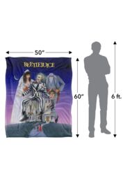 Beetlejuice Poster Silky Touch Super Soft Throw Blanket 152 X 127 cm in White - thumbnail 5