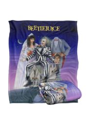 Beetlejuice Poster Silky Touch Super Soft Throw Blanket 152 X 127 cm in White - thumbnail 2