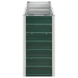 Berkfield Home Garden Raised Bed Galvanised Steel 240x40x77 cm Green - Size: 240 x 40 x 77 cm - thumbnail 5