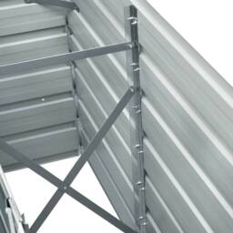 Berkfield Home Garden Raised Bed Galvanised Steel 240x40x77 cm Green - Size: 240 x 40 x 77 cm - thumbnail 7