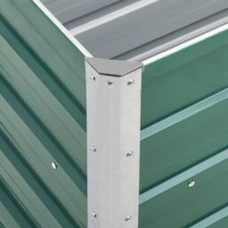Berkfield Home Garden Raised Bed Galvanised Steel 240x40x77 cm Green - Size: 240 x 40 x 77 cm - thumbnail 6