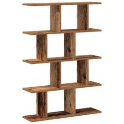 Berkfield Home Wall Cube Shelf 12 Compartments Old Wood Engineered Wood in Brown