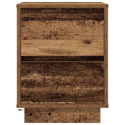 Berkfield Home Bedside Cabinets with LED Lights¬†2 pcs Old Wood 38x34x50 cm - Size: 38 x 34 x 50 cm - thumbnail 9