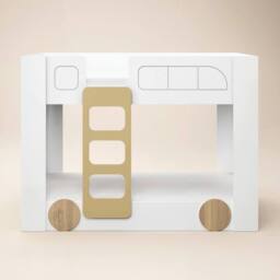 Flair Eloise Bus Bunk Bed White - Size: Single - thumbnail 3