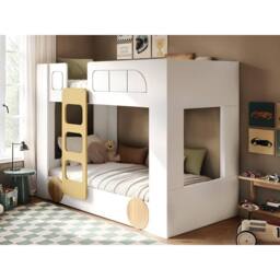Flair Eloise Bus Bunk Bed White - Size: Single - thumbnail 1