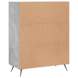Berkfield Home Sideboard Concrete Grey 69.5x34x90 cm Engineered Wood - thumbnail 8