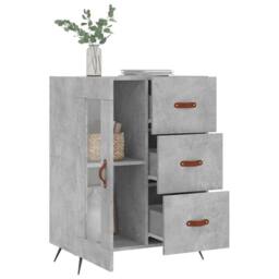 Berkfield Home Sideboard Concrete Grey 69.5x34x90 cm Engineered Wood - thumbnail 4