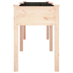 Berkfield Home Planter with Liner 203x53x76 cm Solid Wood Fir in Brown - Size: 203 x 53 x 76 cm - thumbnail 5