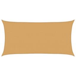 Berkfield Home Sunshade Sail 160 g/m¬≤ Rectangular Sand 3x6 m HDPE in Yellow - thumbnail 2