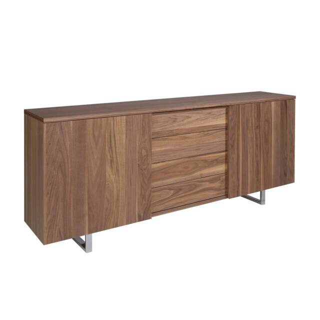Angel Cerda Walnut Veneer Sideboard with Chromed Steel Legs in Brown - image 1