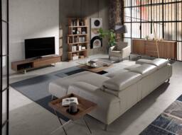 Angel Cerda Walnut Veneer Sideboard with Chromed Steel Legs in Brown - thumbnail 4
