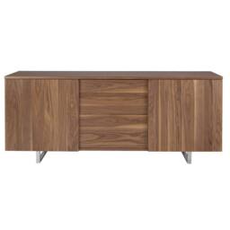 Angel Cerda Walnut Veneer Sideboard with Chromed Steel Legs in Brown - thumbnail 2