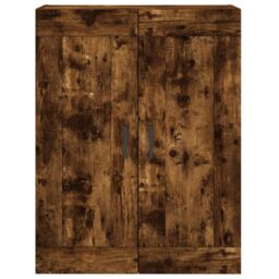 Berkfield Home Wall Mounted Cabinets 2 pcs Smoked Oak Engineered Wood in Brown - thumbnail 6