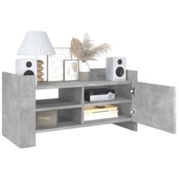 Berkfield Home TV Cabinet Concrete Grey 80x35x40 cm Engineered Wood - Size: 80 x 35 x 40 cm - thumbnail 3