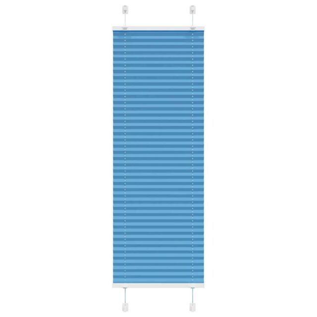 Berkfield Home Pleated Blind Blue 45x100 cm Fabric Width 44.4 cm Polyester - image 1