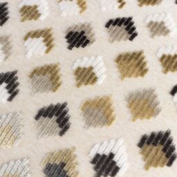 Paoletti Lexington Geometric Velvet Cushion in Taupe - Size: 40 cm x 60 cm - thumbnail 5