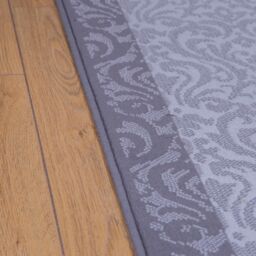 runrug Hallway Carpet Runner Rug - Soft & Comfy, 9mm - 'Baroque' in Light Grey - Size: 60 cm x 300 cm - thumbnail 5