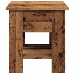 Berkfield Home Coffee Table Old Wood 40x40x42 cm Engineered Wood in Brown - Size: 40 x 40 x 42 cm - thumbnail 4