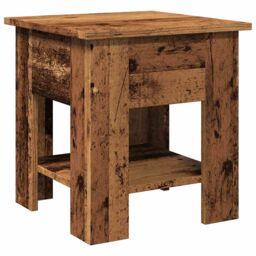 Berkfield Home Coffee Table Old Wood 40x40x42 cm Engineered Wood in Brown - Size: 40 x 40 x 42 cm - thumbnail 2