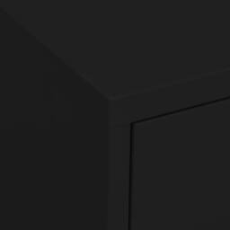 Berkfield Home Storage Cabinet Black 80x35x101.5 cm Steel - thumbnail 8