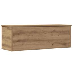 Berkfield Home Artisan Oak Storage Box 102x35x35 cm Made of Engineered Wood in Brown - Size: 102 x 35 x 35 cm - thumbnail 1