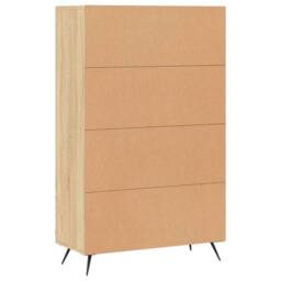 Berkfield Home Highboard Sonoma Oak 69.5x31x115 cm Engineered Wood in Light Tan - thumbnail 8