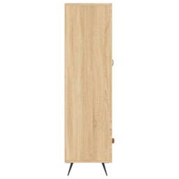 Berkfield Home Highboard Sonoma Oak 69.5x31x115 cm Engineered Wood in Light Tan - thumbnail 7