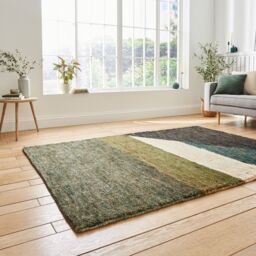 The Rug Shop UK Multi Handmade Modern Abstract Hemp Easy To Clean Area Rug - Size: 150 cm x 230 cm - thumbnail 2