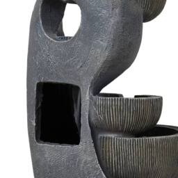 EONLION Electric Waterfall Fountain 4 Bowl Outdoor in Dark Grey - Size: 100 cm - thumbnail 4