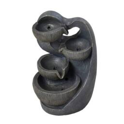 EONLION Electric Waterfall Fountain 4 Bowl Outdoor in Dark Grey - Size: 100 cm - thumbnail 5