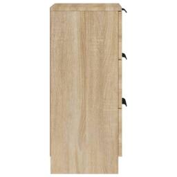 Berkfield Home Sideboard Sonoma Oak 30x30x70 cm Engineered Wood in Light Tan - Size: 30 x 30 x 70 cm - thumbnail 8