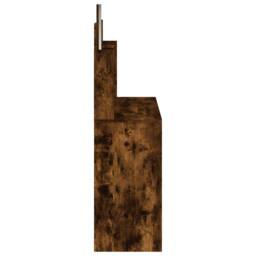 Berkfield Home Beautiful Dressing Table with Mirror Smoked Oak 96x39x142 cm in Brown - Size: 96 x 39 x 142 cm - thumbnail 6