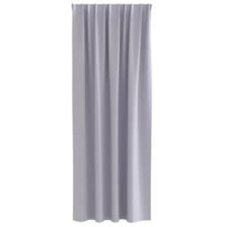 Berkfield Home Modern Curtains with Curtains 2 pcs Metal grey 245 x 140 cm Polyester in Light Grey - thumbnail 4