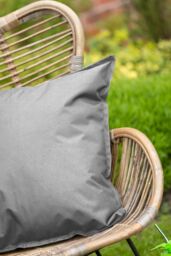 Snug City Waterproof Outdoor Garden Patio Cushion Cover & Inner Square Pack Of 4 in Light Grey - Size: 60 cm x 60 cm - thumbnail 3