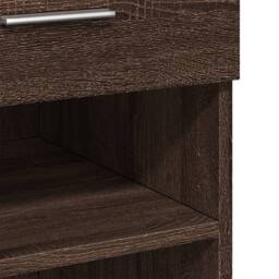 Berkfield Home Highboard Brown Oak 80x42.5x124 cm Engineered Wood - thumbnail 8