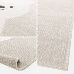 sweeek Cream Rug Little Teddy Bear Print - Size: 80 cm x 150 cm - thumbnail 2