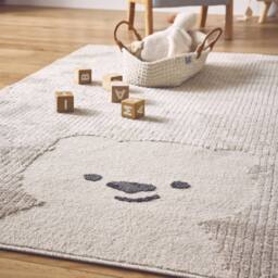 sweeek Cream Rug Little Teddy Bear Print - Size: 80 cm x 150 cm - thumbnail 6