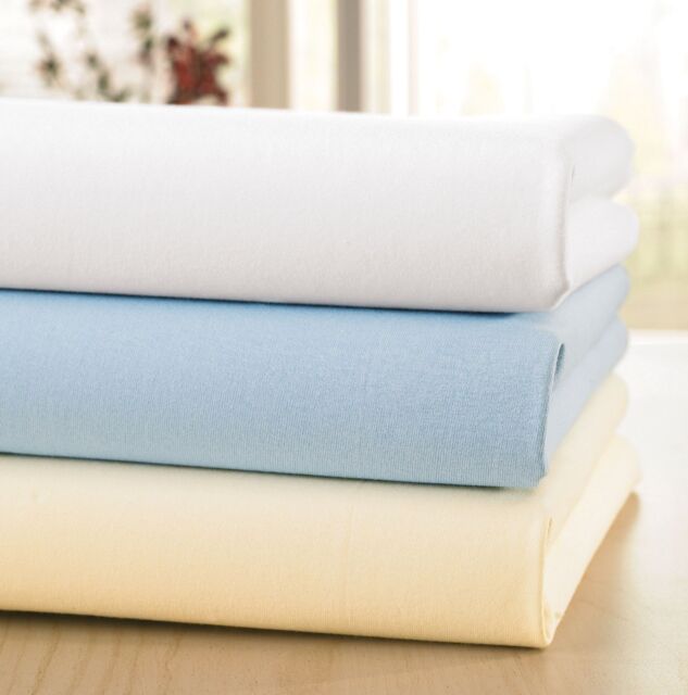 Chums Soft Cotton Jersey Non Iron Fitted Sheets in Blue - Size: Small Single