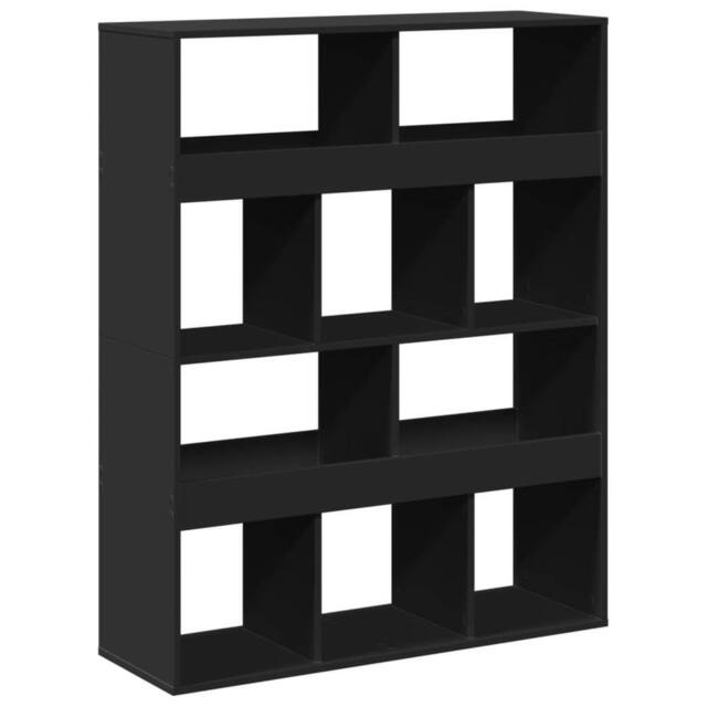 Berkfield Home Room Divider Black 100x33x125.5 cm Engineered Wood - image 1