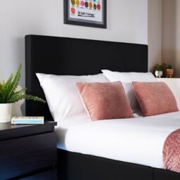 X Rocker AVA Upholstered TV Bed with Underbed Storage & LED Lights in Black - Size: Single - thumbnail 4