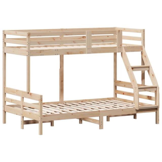 Berkfield Home Beautiful Bunk Bed without Mattress 80x200/120x200 cm Solid Wood in Light Tan - image 1