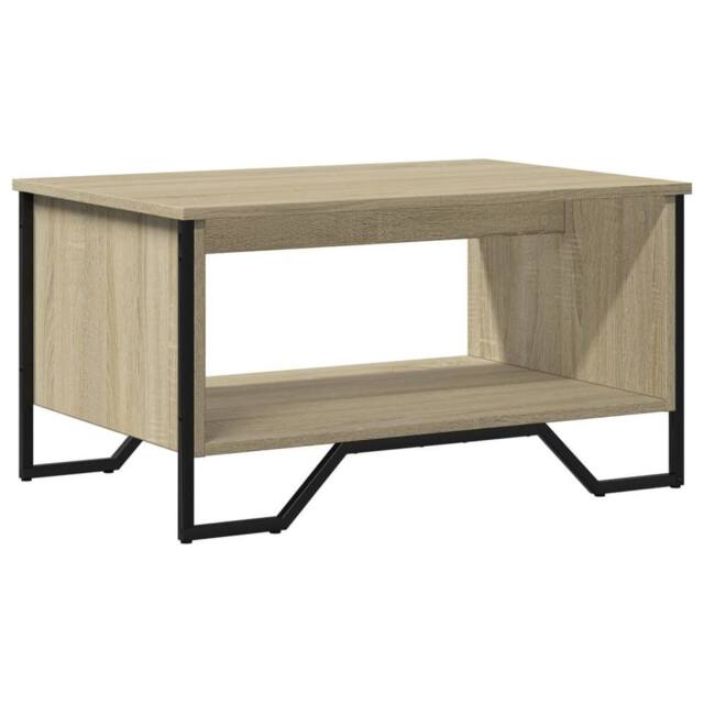 Berkfield Home Coffee Table Sonoma Oak 75x51x40 cm Engineered Wood in Light Tan - Size: 75 x 51 x 40 cm - image 1