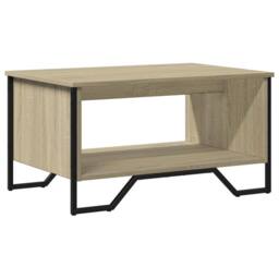 Berkfield Home Coffee Table Sonoma Oak 75x51x40 cm Engineered Wood in Light Tan - Size: 75 x 51 x 40 cm - thumbnail 1
