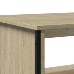 Berkfield Home Coffee Table Sonoma Oak 75x51x40 cm Engineered Wood in Light Tan - Size: 75 x 51 x 40 cm - thumbnail 8