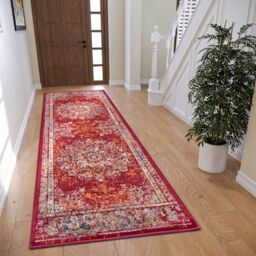 THE RUGS Orient Maderno Medallion Rug Polypropylene 0.8cm Pile Vacuum Safe in Red - Size: 120 cm x 170 cm - thumbnail 9